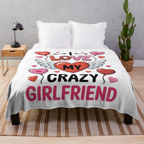 Item preview, I love my crazy girlfriend valentine's day designed and sold by SIGORDESIGN.