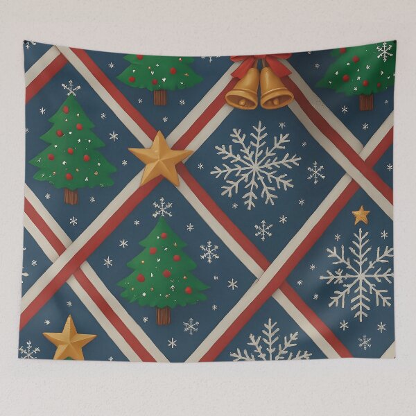 Item preview, Classic Christmas Pattern Throw Blanket & Pillow Cover designed and sold by ZyxDes.