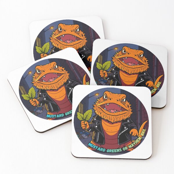 Item preview, Mustard Greens or Mayhem, Bro –  Bearded Dragon designed and sold by weekendcanvas.