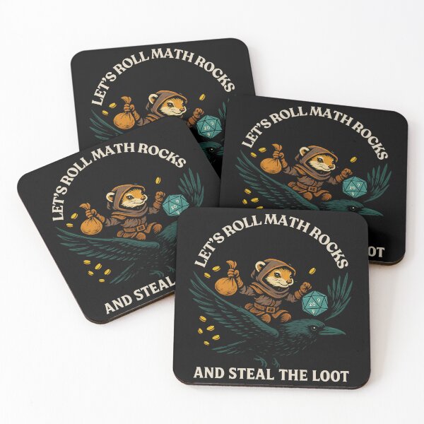 Item preview, Let’s Roll Math Rocks and Steal The Loot Rogue Crow Art Meme designed and sold by love3617.
