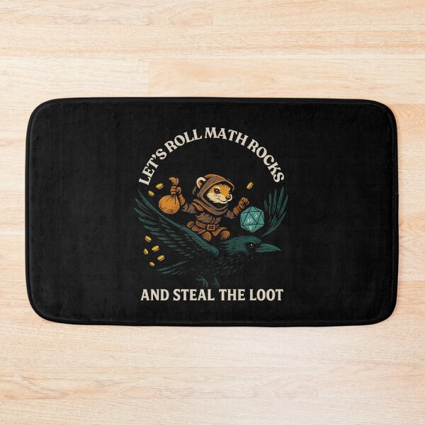 Item preview, Let’s Roll Math Rocks and Steal The Loot Rogue Crow Art Meme designed and sold by love3617.
