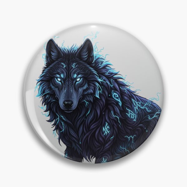 Item preview, Shadow Veined - Wolf: Ethereal Dark Fantasy Wolf  designed and sold by SebastianSpace.