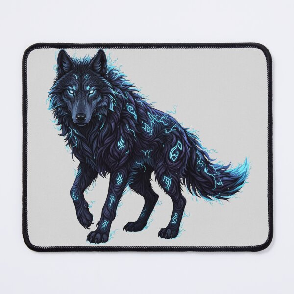 Item preview, Shadow Veined - Wolf: Ethereal Dark Fantasy Wolf  designed and sold by SebastianSpace.