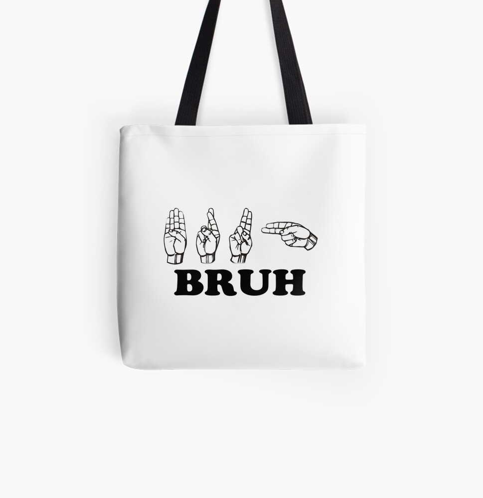 Bruh Asl Sticker Von Sibsart Redbubble