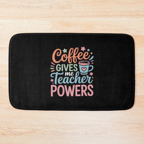 Item preview, Coffee Gives Me Teacher Powers Teach Teaching  designed and sold by MythWoot.