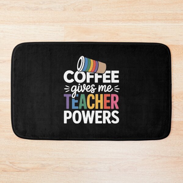 Item preview, Coffee Gives Me Teacher Powers School Caffeinated Educator  designed and sold by PowAcademy.