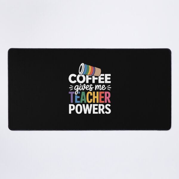 Item preview, Coffee Gives Me Teacher Powers School Caffeinated Educator  designed and sold by PowAcademy.