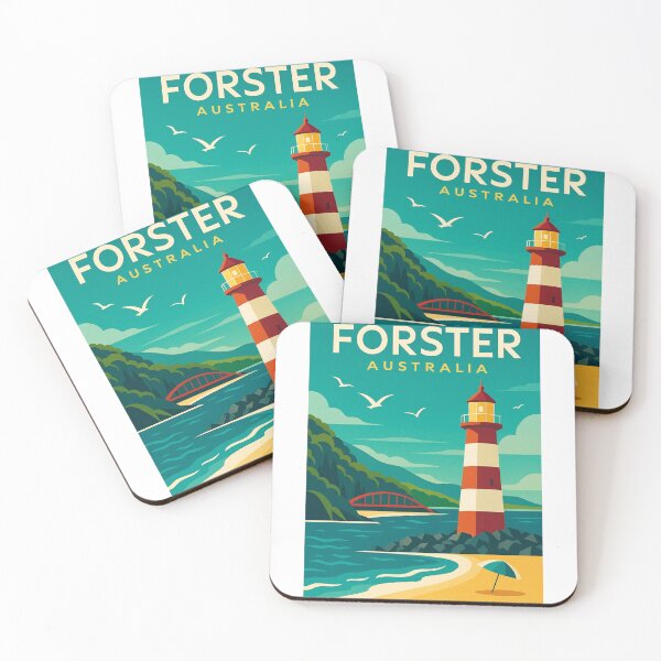 Item preview, Forster Lighthouse Scenic View Australia Travel Art designed and sold by Aryabek.