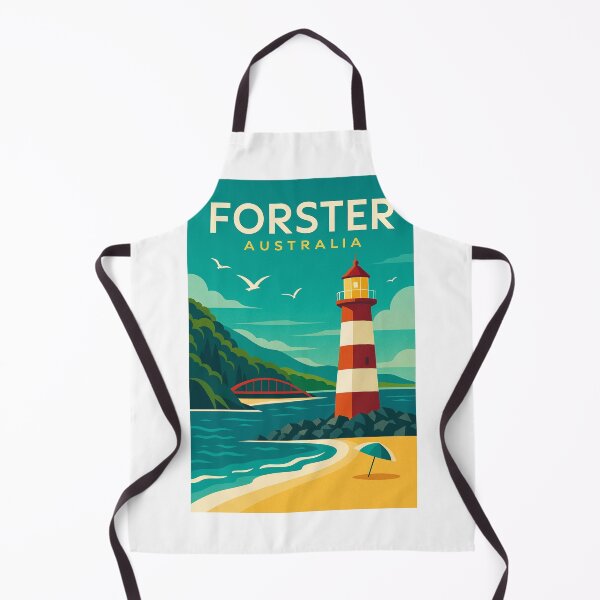 Item preview, Forster Lighthouse Scenic View Australia Travel Art designed and sold by Aryabek.