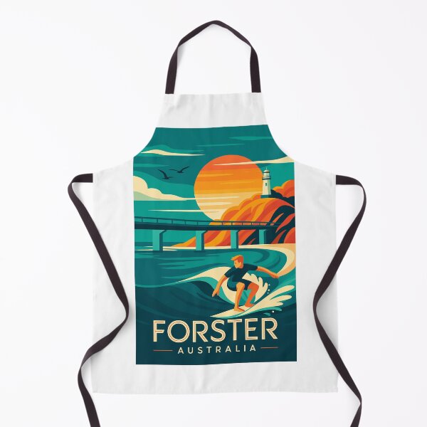 Item preview, Sunset Surfing at Forster Australia with Lighthouse designed and sold by Aryabek.