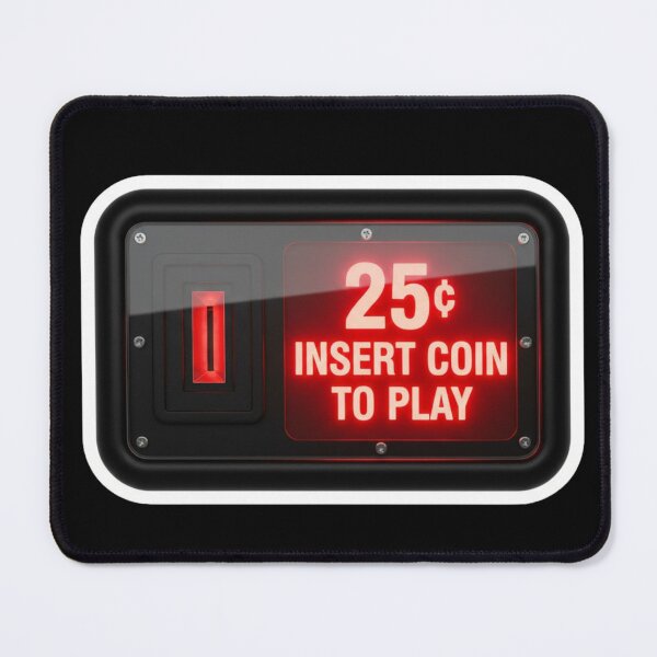 Item preview, Insert Coin to Play – Retro Arcade 25 Cent Sticker designed and sold by loccotown168.