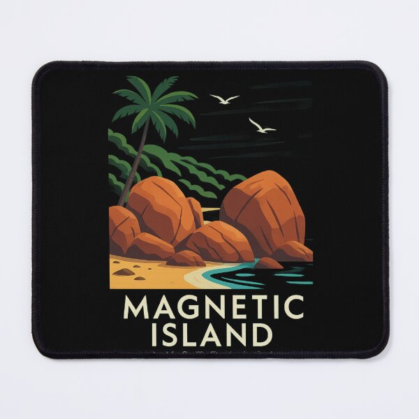Item preview, Magnetic Island Queensland Coastal View with Red Rocks designed and sold by Aryabek.