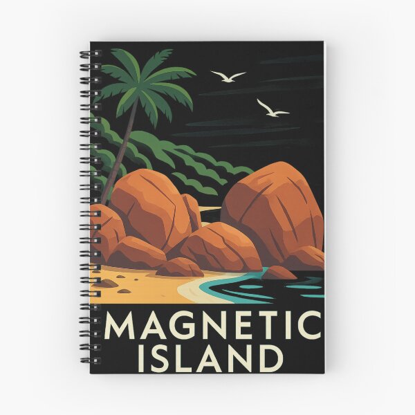 Item preview, Magnetic Island Queensland Coastal View with Red Rocks designed and sold by Aryabek.