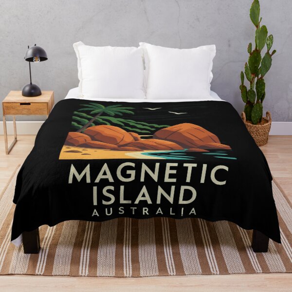 Item preview, Magnetic Island Queensland Coastal View with Red Rocks designed and sold by Aryabek.