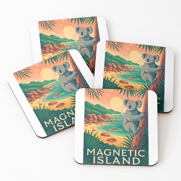 Item preview, Magnetic Island Koala and Sunset Coastline View designed and sold by Aryabek.