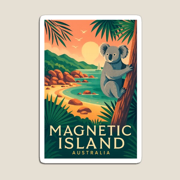 Item preview, Magnetic Island Koala and Sunset Coastline View designed and sold by Aryabek.