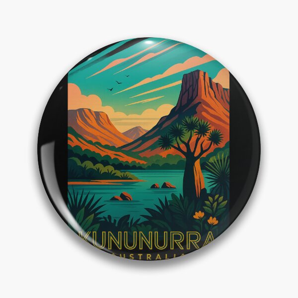 Item preview, Kununurra Lake View with Boab and Escarpment Landscape designed and sold by Aryabek.
