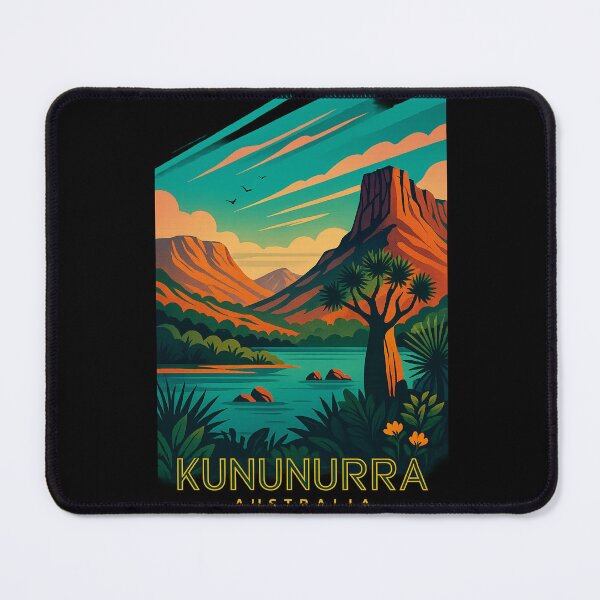 Item preview, Kununurra Lake View with Boab and Escarpment Landscape designed and sold by Aryabek.