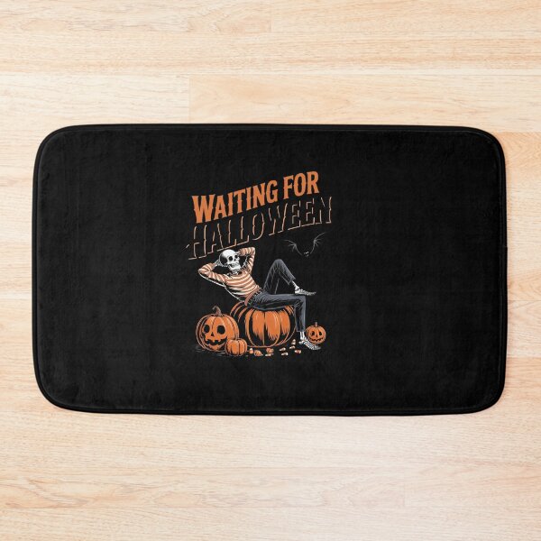 Item preview, Just Waiting for Halloween Funny Skeleton Spooky Summerween designed and sold by ReadySide.