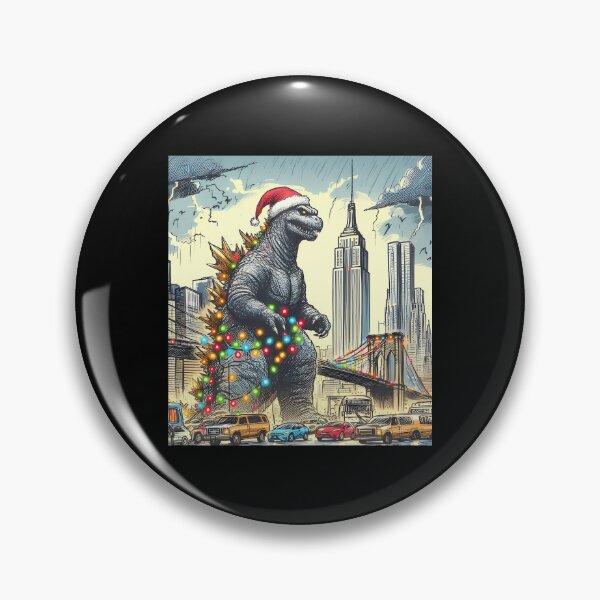 Item preview, Retro Godzilla Christmas City Walk designed and sold by Tiar-Kin.