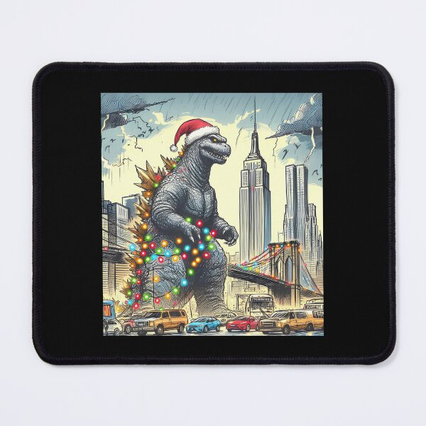Item preview, Retro Godzilla Christmas City Walk designed and sold by Tiar-Kin.