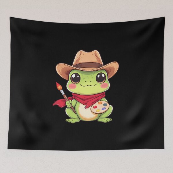 Item preview, Chibi Cowboy Frog | Little Painter designed and sold by ColorSplash123.
