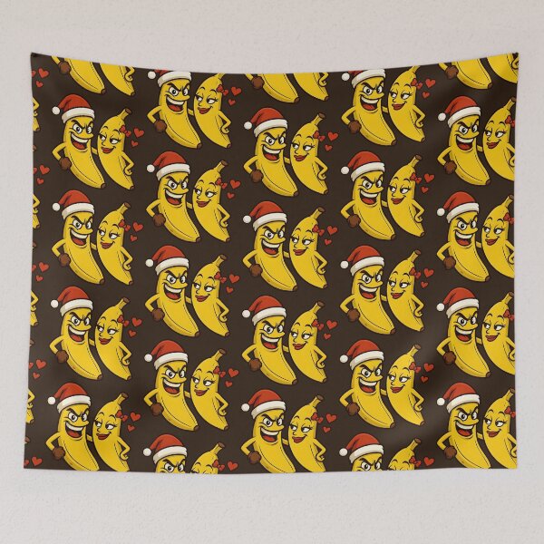 Item preview, Cute Banana Couple Cartoon – Funny Love Fruit Characters designed and sold by WinkWild.