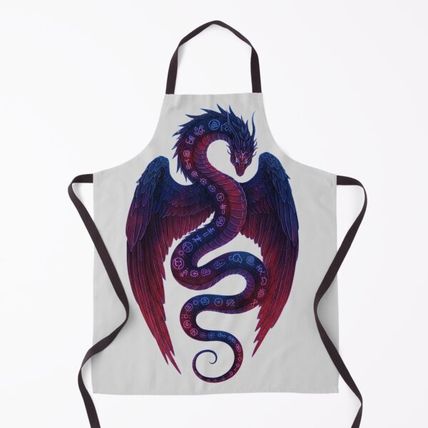 Item preview, Nightborn Seraph Serpent:Ominous Celestial Serpent with Feathered Wings and Arcane Sigils  designed and sold by SebastianSpace.