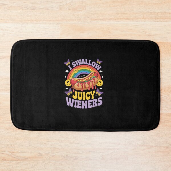 Item preview, I Swallow Juicy Wiener Funny Embarrassing Adult Humor Women  designed and sold by HollyBellArtSte.