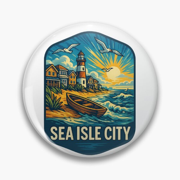Item preview,  Lighthouse Coastline, Sea Isle City, New Jersey designed and sold by Aryabek.