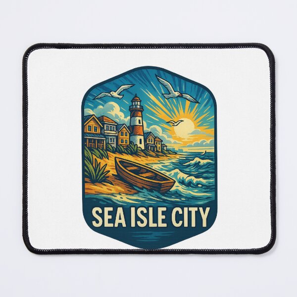 Item preview, Lighthouse Coastline, Sea Isle City, New Jersey designed and sold by Aryabek.