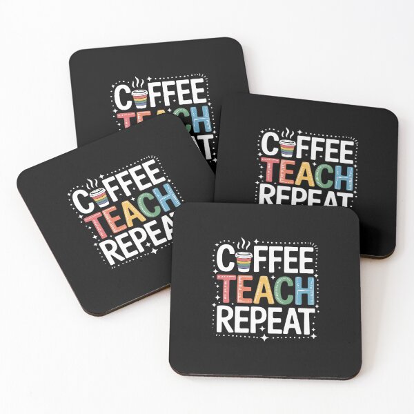 Item preview, Coffee Teach Repeat Teacher Appreciation Back To School Cute  designed and sold by PowAcademy.