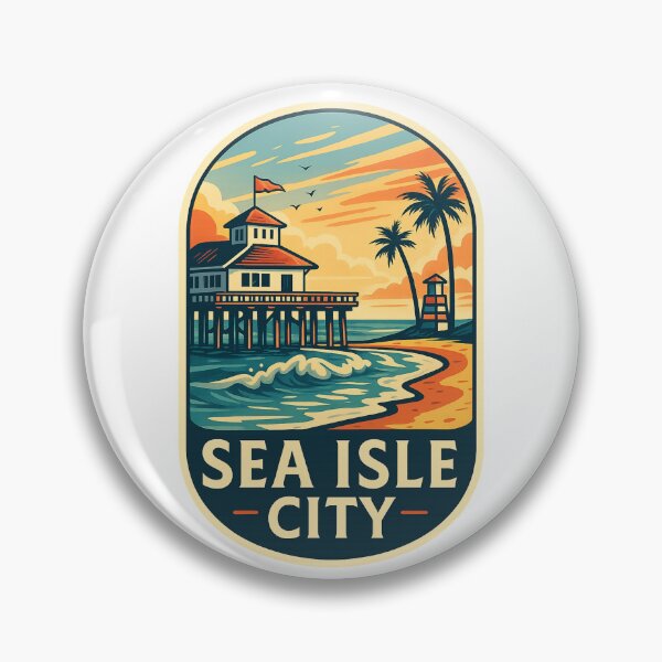 Item preview,  Sunset Pier at Sea Isle City, Jersey Shore designed and sold by Aryabek.