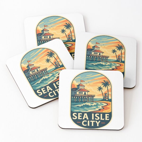 Item preview,  Sunset Pier at Sea Isle City, Jersey Shore designed and sold by Aryabek.