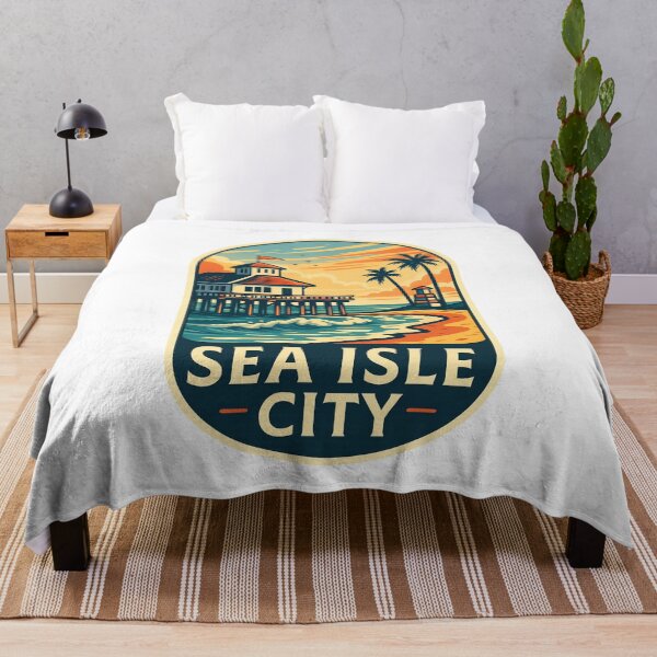 Item preview, Sunset Pier at Sea Isle City, Jersey Shore designed and sold by Aryabek.