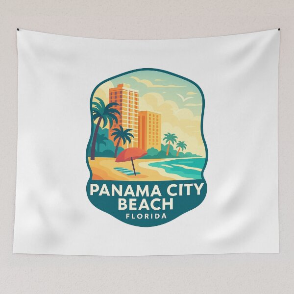 Item preview,  Palm-Lined Beachfront, Panama City Beach Florida designed and sold by Aryabek.