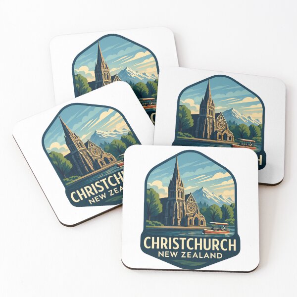 Item preview,  Christchurch Cathedral and Avon River, Canterbury designed and sold by Aryabek.