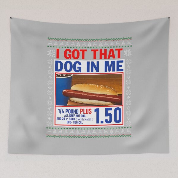 Item preview, I Got That Dog In Me Funny Hotdog Christmas Ugly Sweater designed and sold by mjohnson9.