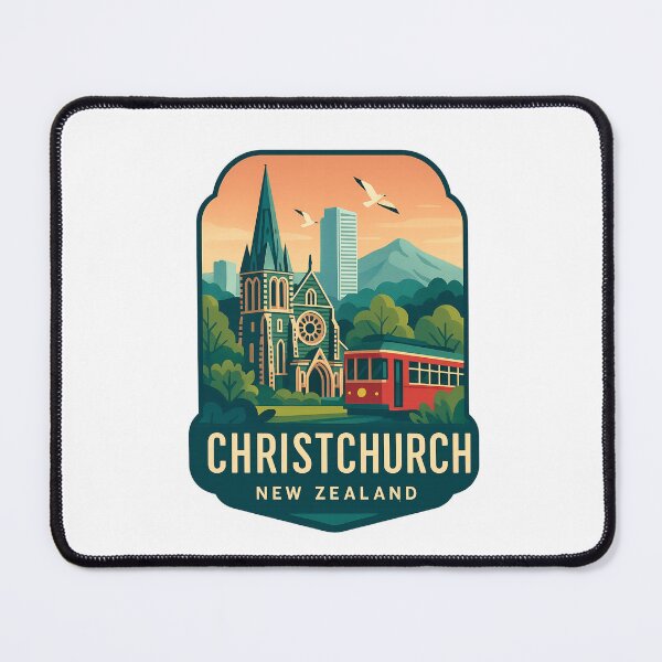 Item preview, Historic Cathedral and Tram in Christchurch, New Zealand designed and sold by Aryabek.