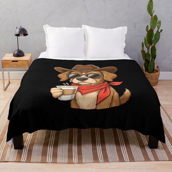 Item preview, Cowboy Dog Barista | Cartoon Latte Maker designed and sold by ColorSplash123.