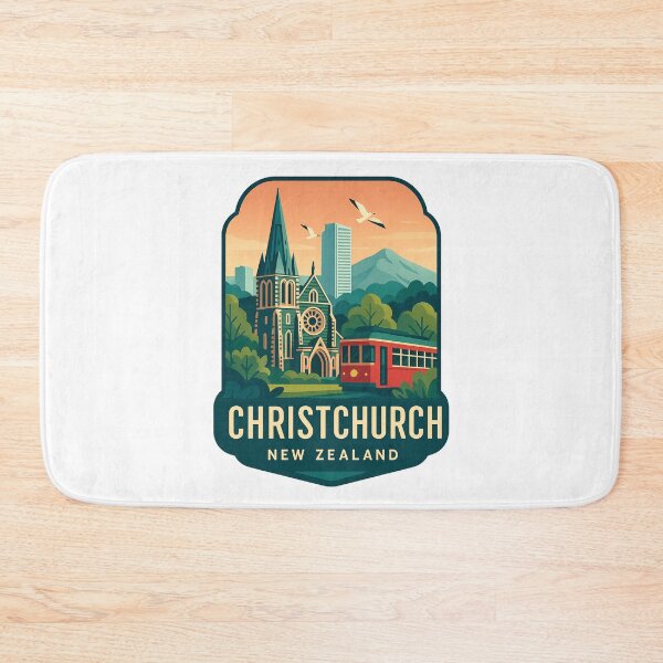 Item preview,  Historic Cathedral and Tram in Christchurch, New Zealand designed and sold by Aryabek.