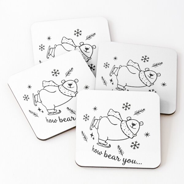 Item preview, Cute Polar Bear Ice Skating - Winter Funny Pun designed and sold by TeezOfMadness.