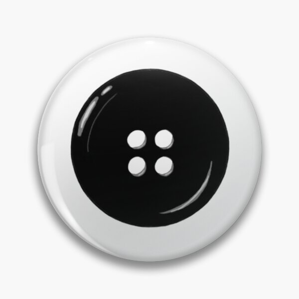 Item preview, Black Button Illustration designed and sold by LunaArtology.