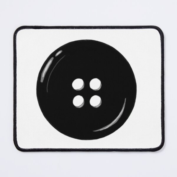 Item preview, Black Button Illustration designed and sold by LunaArtology.