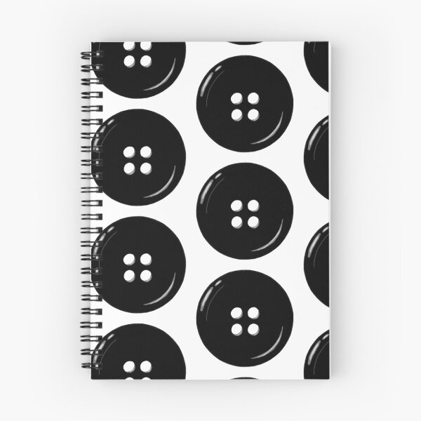 Item preview, Black Button Illustration designed and sold by LunaArtology.