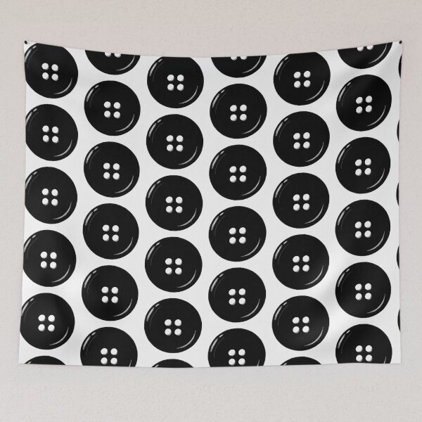 Item preview, Black Button Illustration designed and sold by LunaArtology.