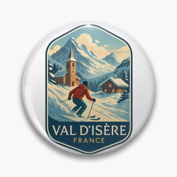Item preview,  Skiing Through the Slopes of Val d’Isère, Savoie designed and sold by Aryabek.