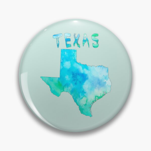 Item preview, Watercolor Texas Map,Vibrant Teal & Blue State Outline Art designed and sold by mashmosh.