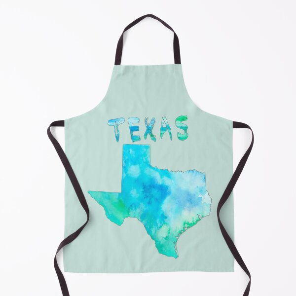 Item preview, Watercolor Texas Map,Vibrant Teal & Blue State Outline Art designed and sold by mashmosh.