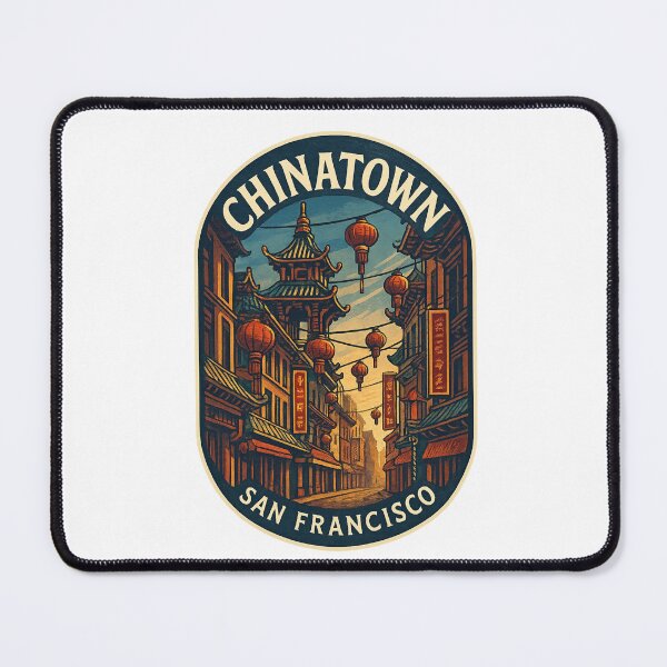 Item preview, Pagodas and Lanterns in Chinatown, San Francisco designed and sold by Aryabek.
